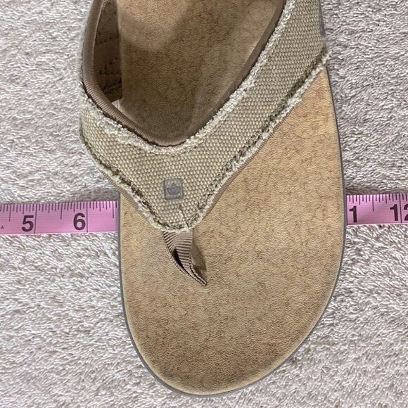 Spenco Yumi Plus Straw Java Cork Flip Flops 10 - Picture 7 of 14